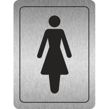 Ladies Toilets (Symbol) Aluminium Door Sign