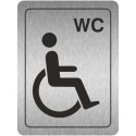 WC Disabled Toilet Aluminium Door Sign