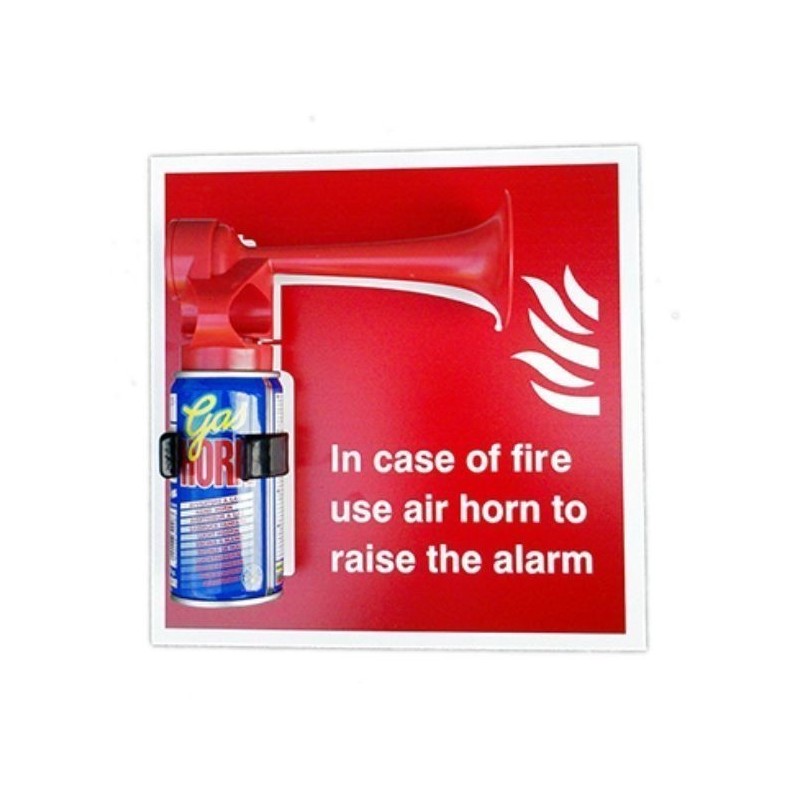 Handheld Air Horn - In Case Of Fire use Air Horn To Raise The Alarm