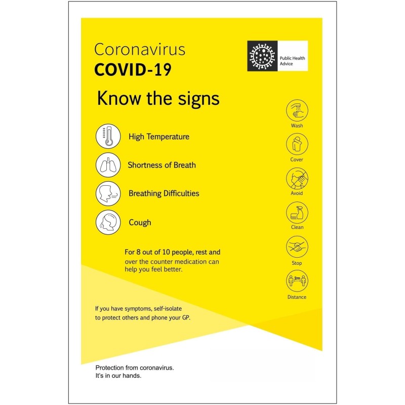 Know The Signs Covid 19 Sign