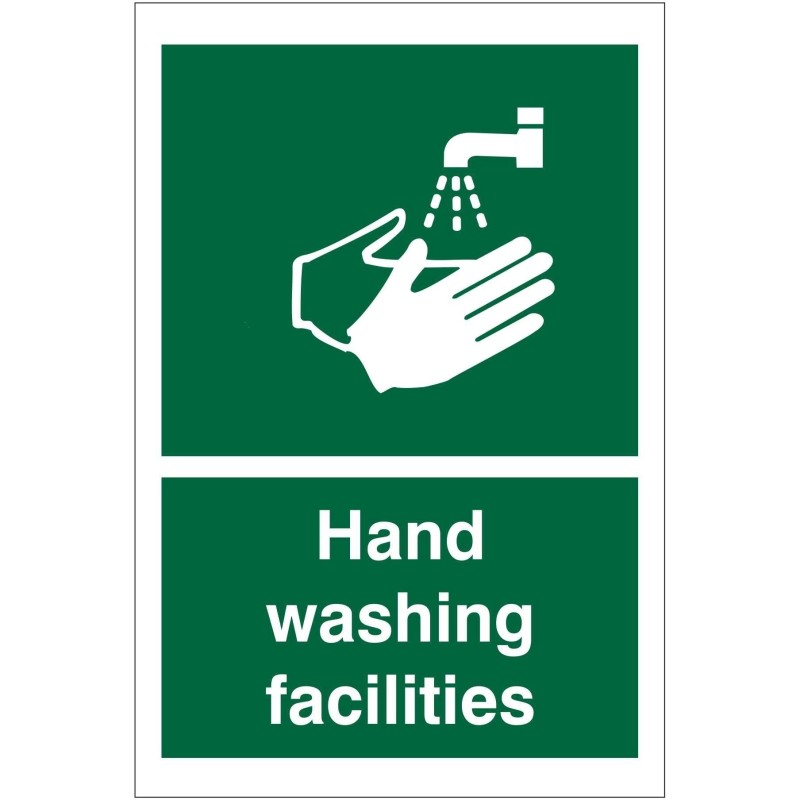 Hand Washing Facilities Covid 19 Sign