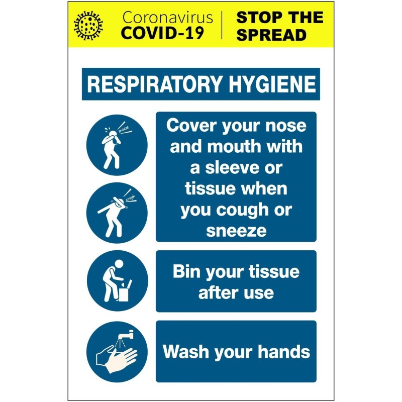 Respiratory Hygiene Covid 19 Sign