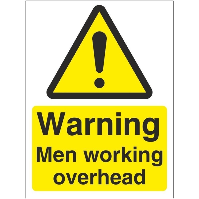 Warning Men Working Overhead Sign