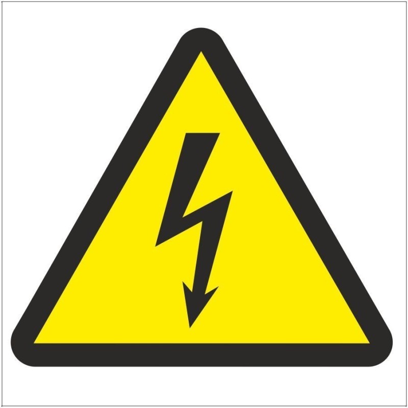 Voltage Electricity Symbol Safety Sign