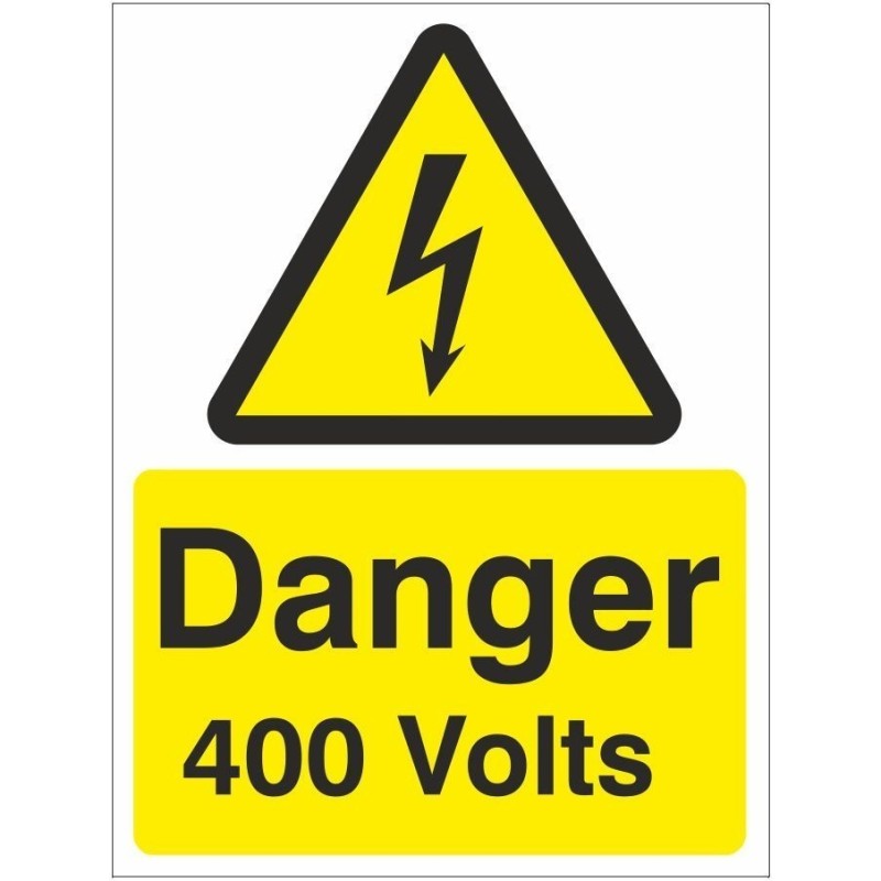 Danger 400 Volts Electrical Sign