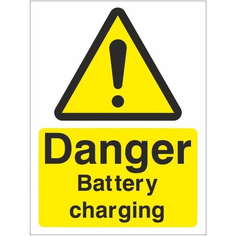 Danger Battery Charging 150 x 200mm