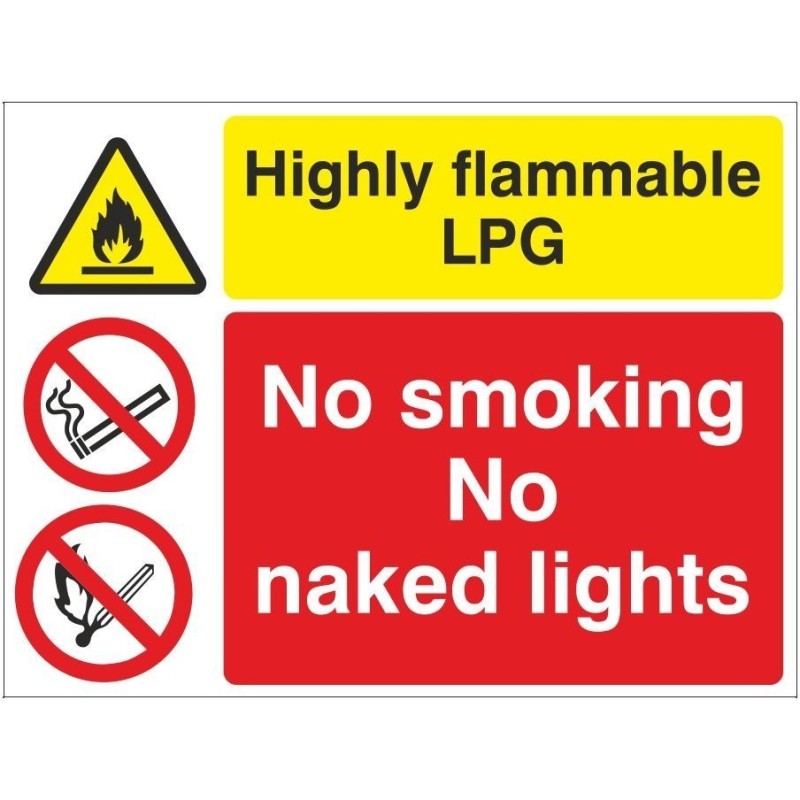 Highly Flammable LPG Multi Purpose Sign