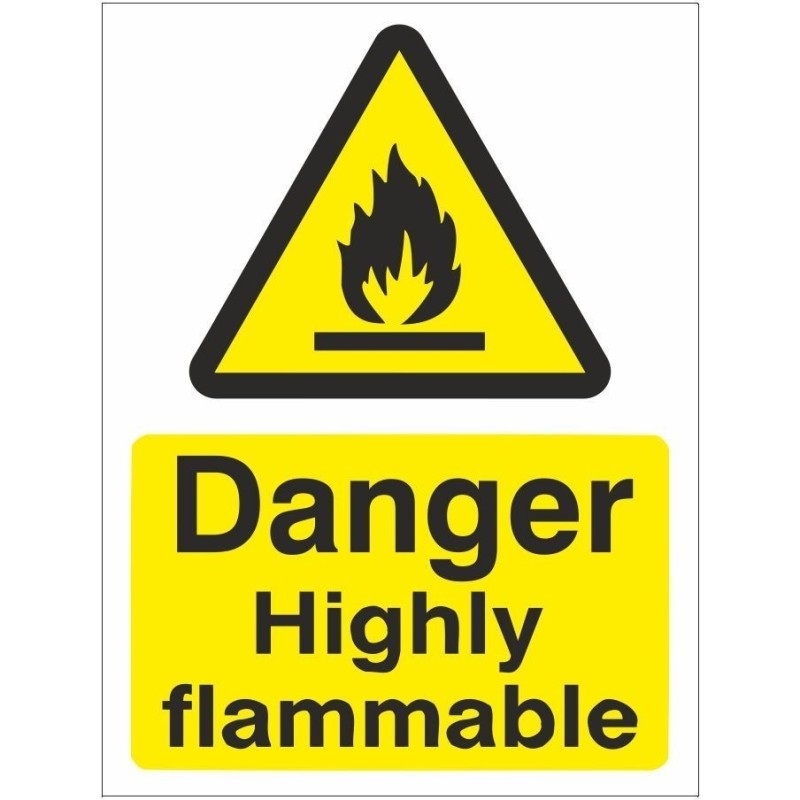 Danger Highly Flammable Sign 