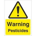 Warning Pesticides Chemical Sign