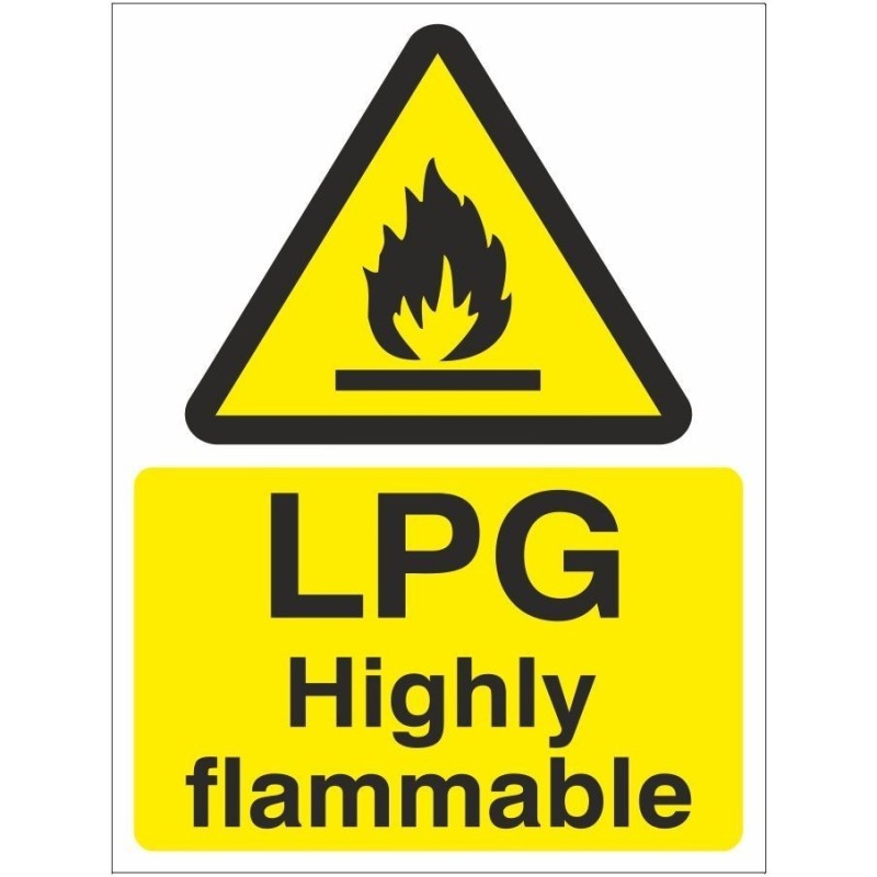 LPG Highly Flammable Sign