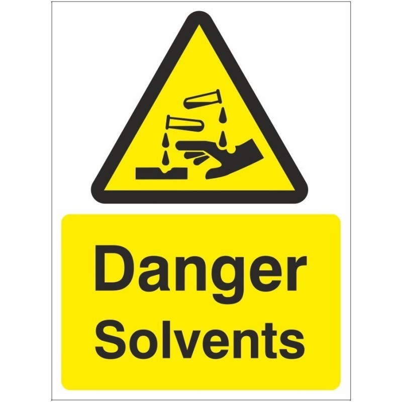 Danger Solvents Sign