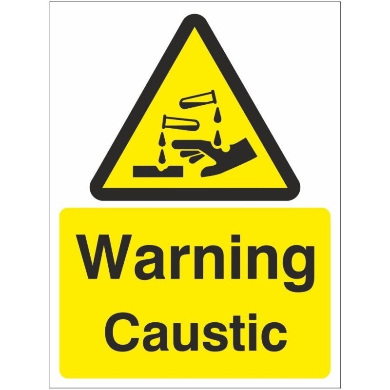 Warning Caustic Sign