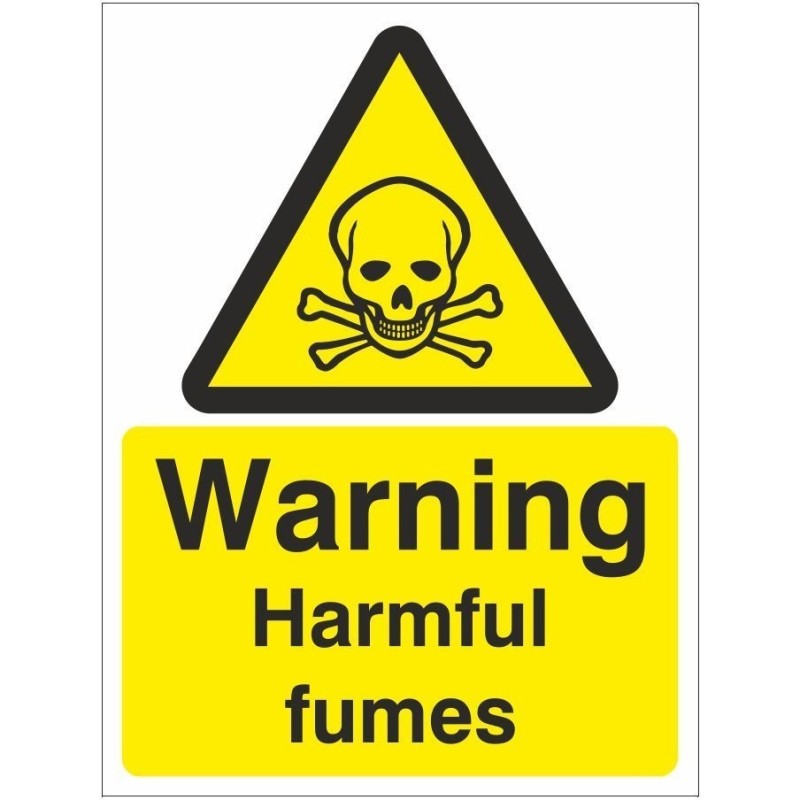 Warning Harmful Fumes Sign