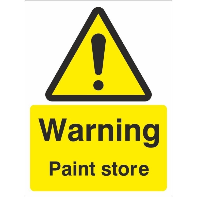 Warning Paint Store