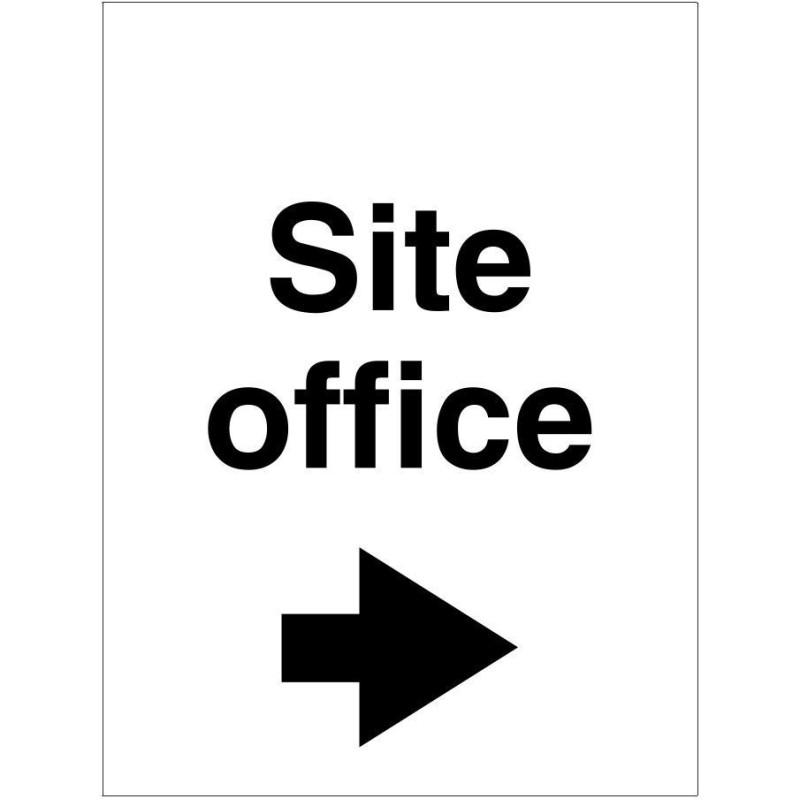 Site Office Arrow Right Sign