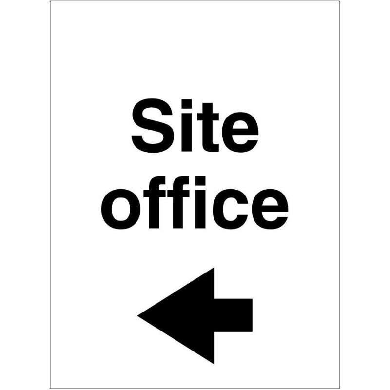 Site Office Arrow Left Sign