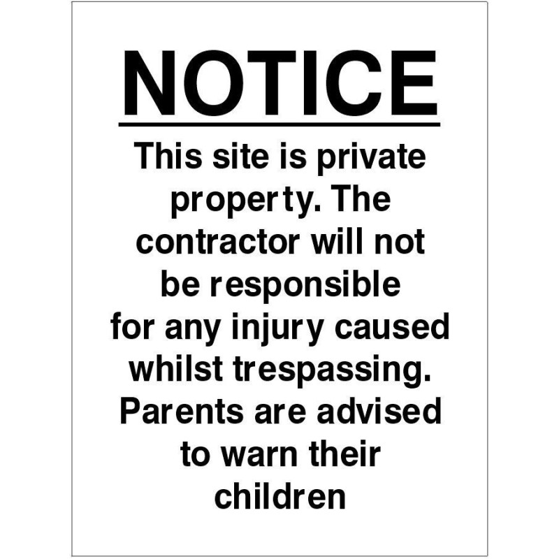 This Site Is Private Property Sign