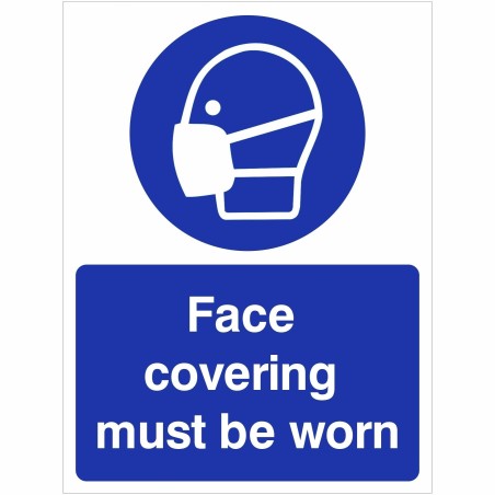 Face Covering Must Be Worn Sign