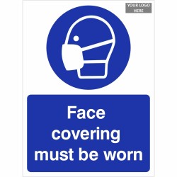 Face Covering Must Be Worn Sign