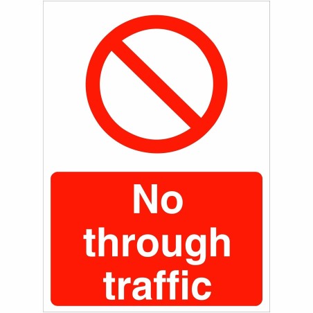 No Through Traffic Sign