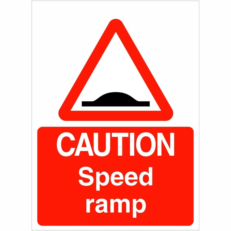 Caution Speed Ramp Sign