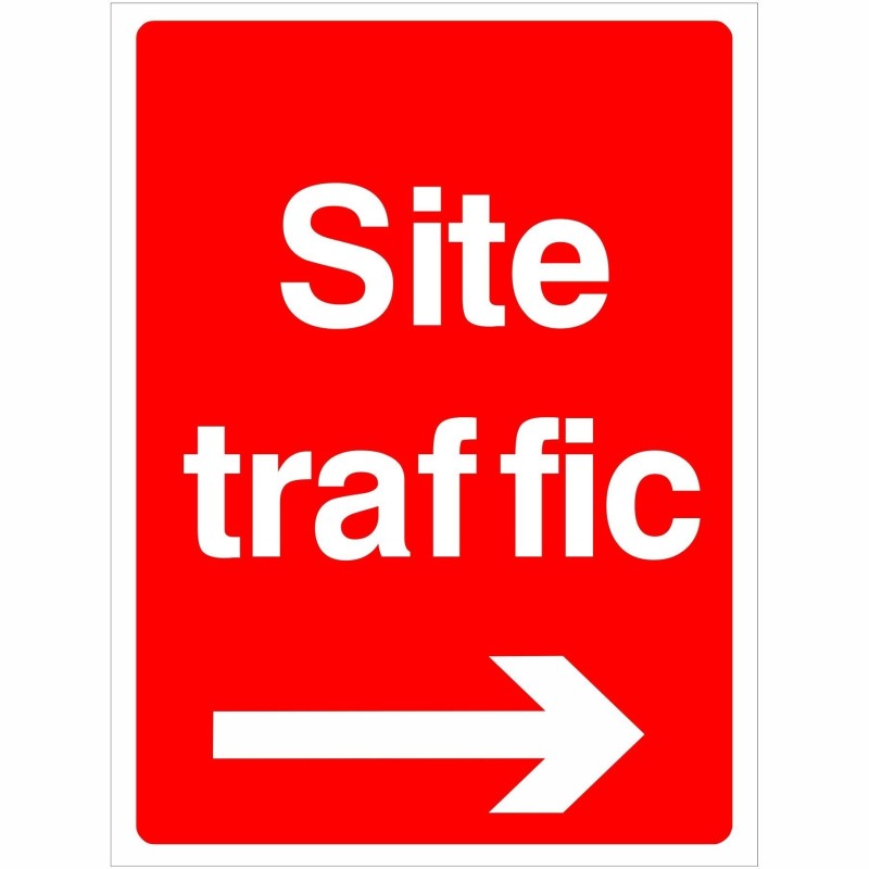 Site Traffic Arrow Right Sign