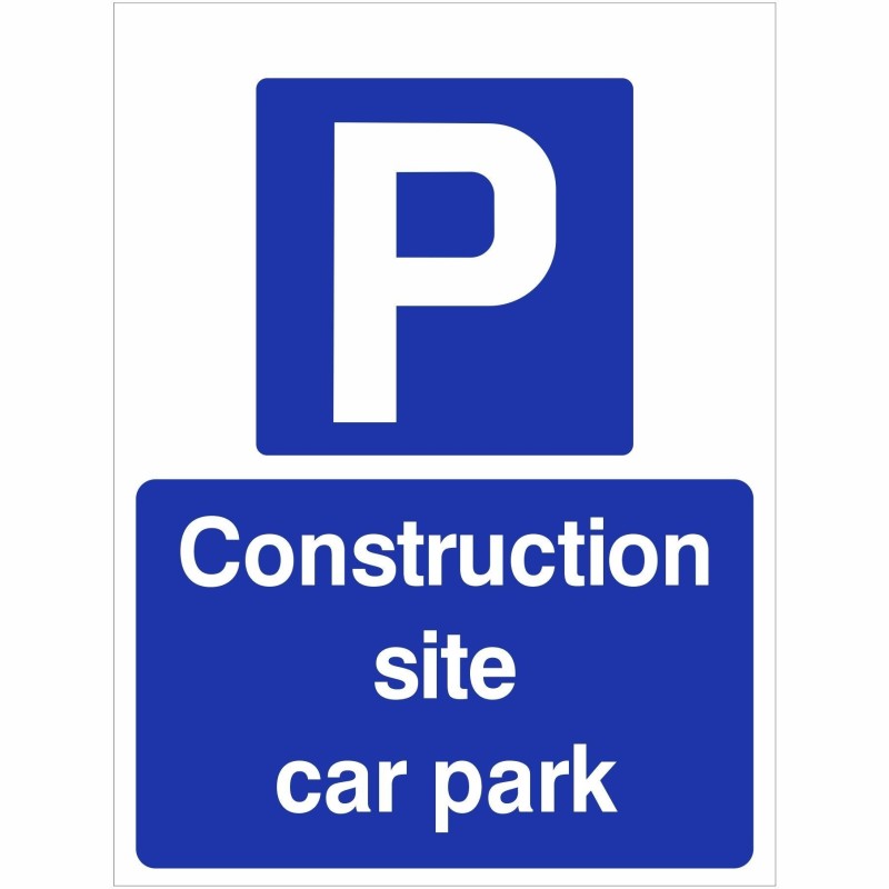 Construction Site Car Park Sign