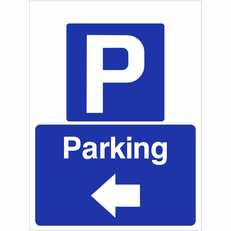 Parking Arrow Left Sign