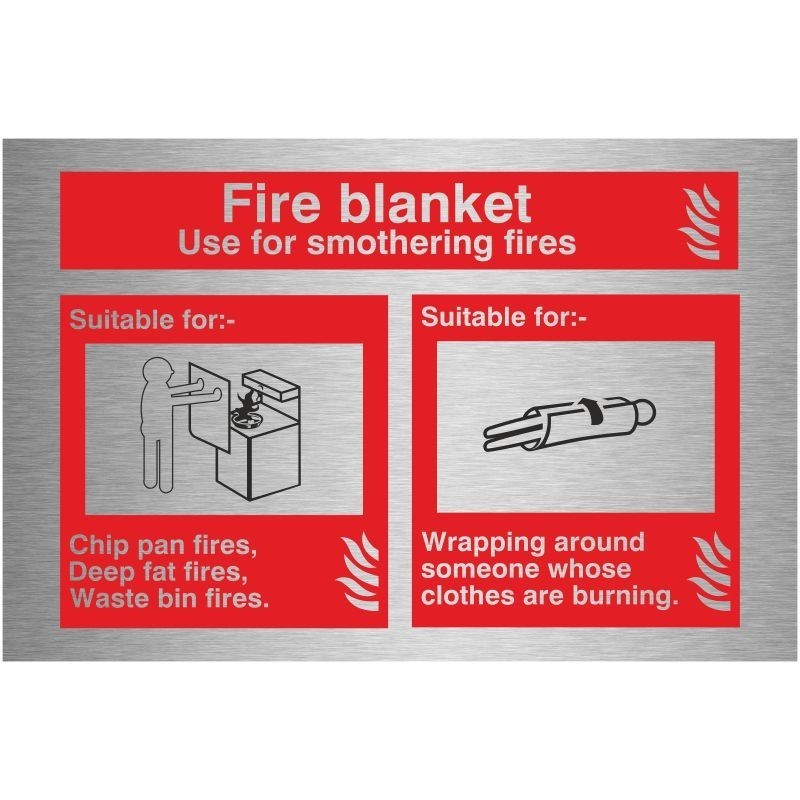 Prestige Fire Blanket Sign 150 x 100mm