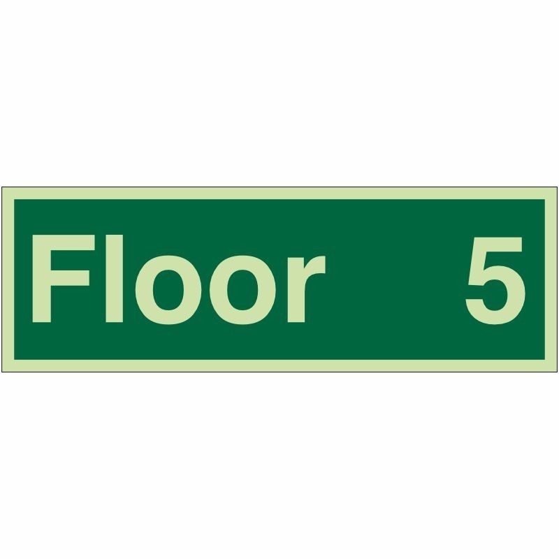 Floor 5 - Floor Identification Sign