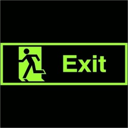 Photoluminescent Exit Sign - Class C