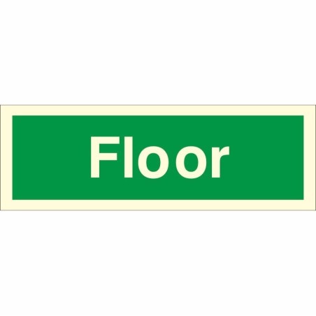 Glow in the Dark Floor Stairway Sign | Safety Signs UK
