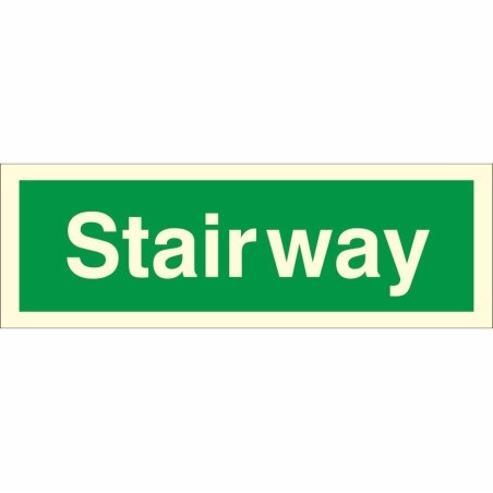 Stairway Glow in the Dark Sign | Safety Signs UK