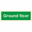 Ground Floor Glow in the Dark Sign | Safety Signs UK