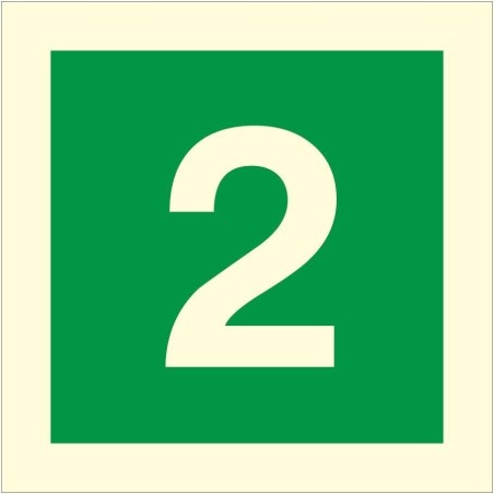 Glow in the Dark Fire Sign 2 Sign | Safety Signs UK