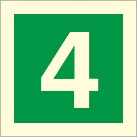Glow In The Dark Fire Sign 4 Sign | Safety Signs UK