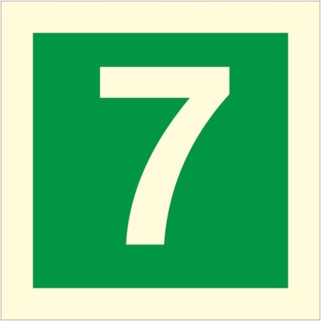 Glow In The Dark Fire Sign 7 Sign | Safety Signs UK