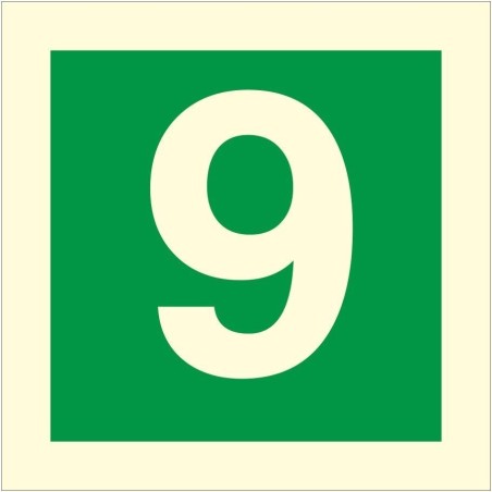 Glow in the Dark Fire Sign 9 Sign | Safety Signs UK