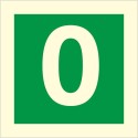 Glow In The Dark Fire Sign 0 Sign | Safety Signs UK