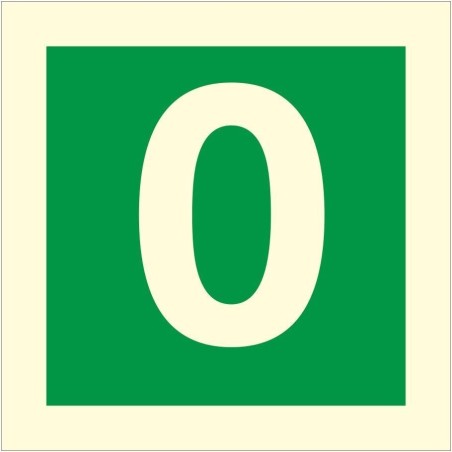 Glow In The Dark Fire Sign 0 Sign | Safety Signs UK