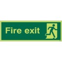 Photoluminescent Fire Exit Sign