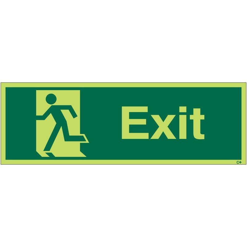 Photoluminescent Exit Sign - Class C