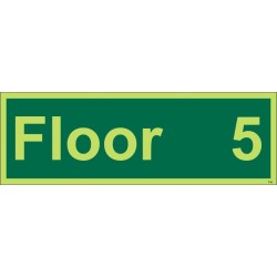 Floor 5 - Floor Identification Sign