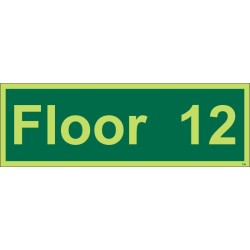 Floor 12 - Floor Identification Sign