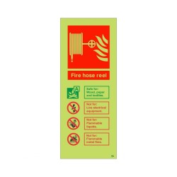 Photoluminescent Fire Hose Reel Sign