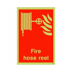 Glow in the Dark Fire Hose Reel Sign