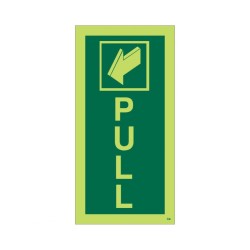 Phooluminescent Pull Arrow Backward Sign