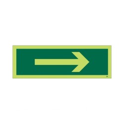 Photoluminescent Arrow Sign