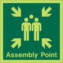 Glow In The Dark Assembly Point Sign