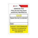 Gas Service Tag